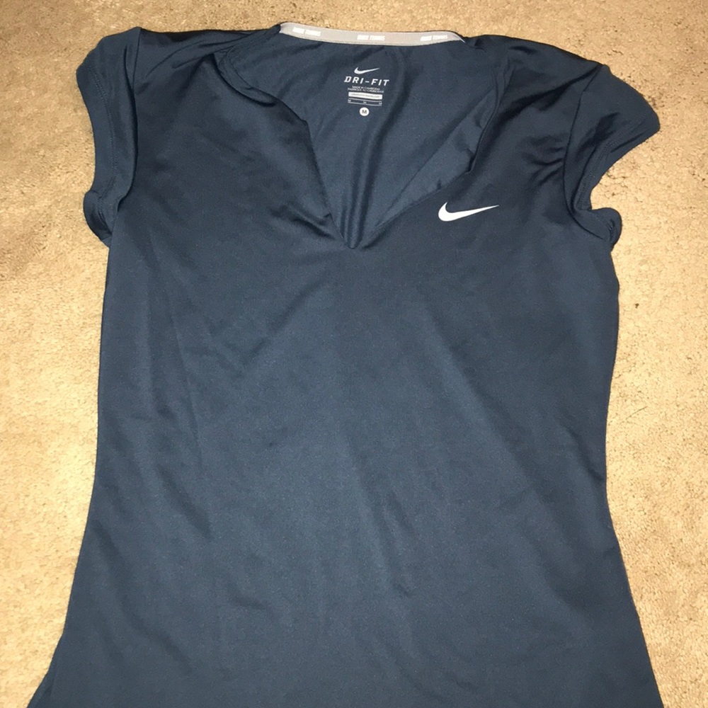 Like New Nike Tennis Navy Dri-Fit Top